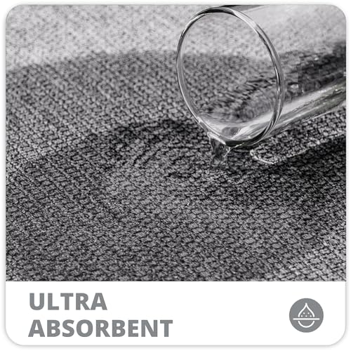 Bath Mat,Ultra Thin Bathroom Rugs,Rubber Bath Mats for Bathroom,No Slip Bath Rugs,Quick Dry,Machine Washable,Low Pile,Absorbent,Shower Outside,Sink,Home Decor Accessories.Grey,1'5x2'3(17x27Inch)