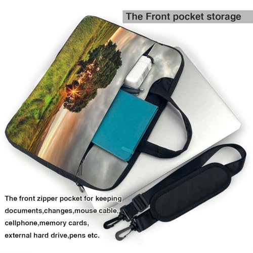 Sac pour ordinateur portable résistant aux chocs sacoche bandoulière lever de soleil