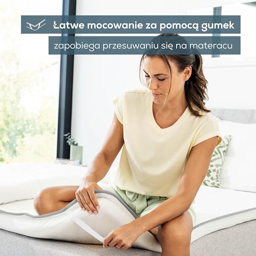 Beurer TS 17 Nakładka Elektryczna na Łóżko, Miękki Polar, Antypoślizgowa, Mocowanie za Pomocą Gumki, 3 Ustawienia Temperatury, 150x80 cm, System Bezpieczeństwa, Odczepiany Wyłącznik