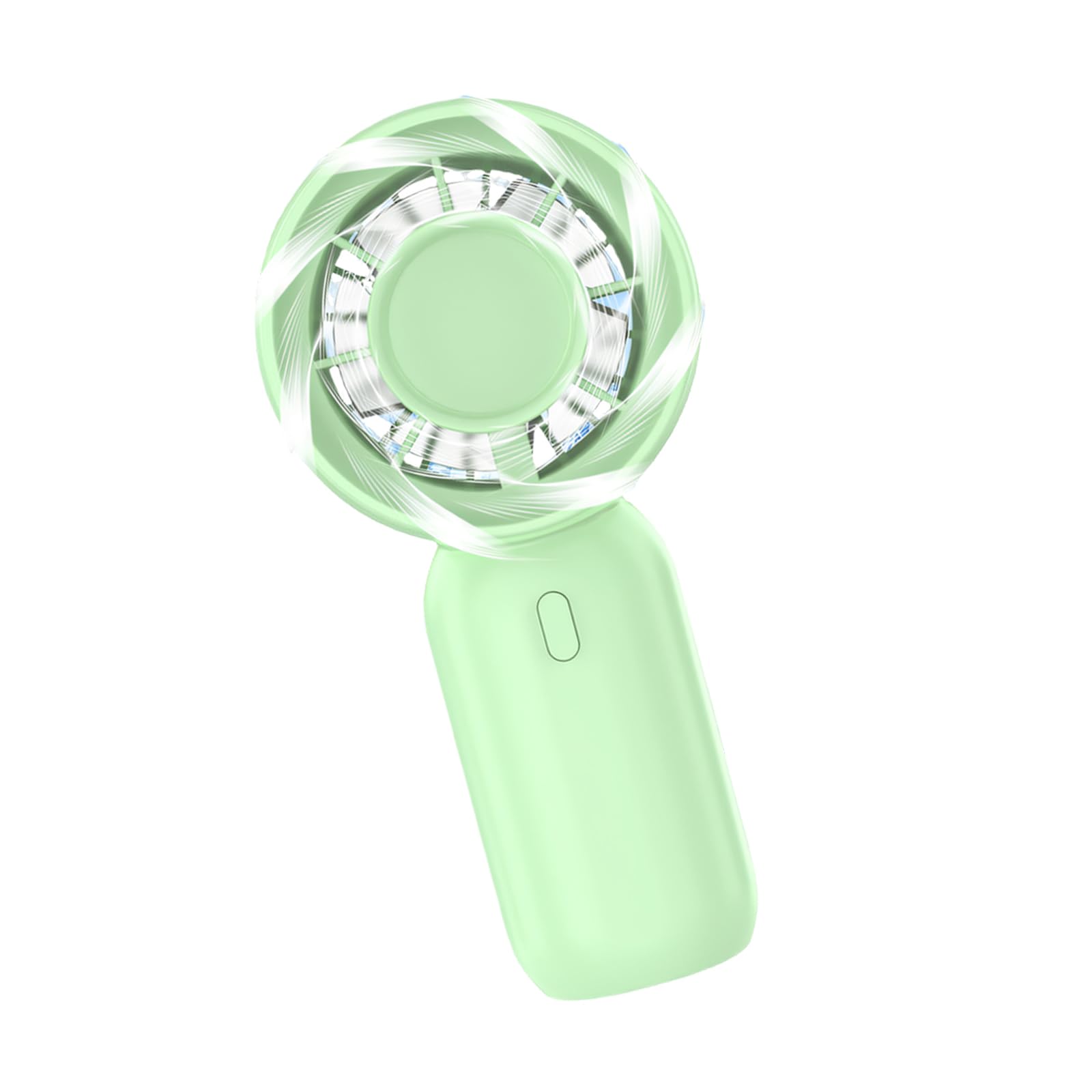 Uqezagpa Portable Handheld Fan Rechargeable 3-Speed Cooling for Travel Outdoor Beach Women Battery Operated Desk Fan