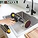 LEONTOOL 4 Inches Drill Powered Brush Tile Scrubber Scouring Pads Cleaning Kit, Disc Pad Holder with 6 Scrubbing Pads Abrasive Buffing Pads for Kitchen, Bathroom, Grout, Carpet, Tub, Grill, Tile