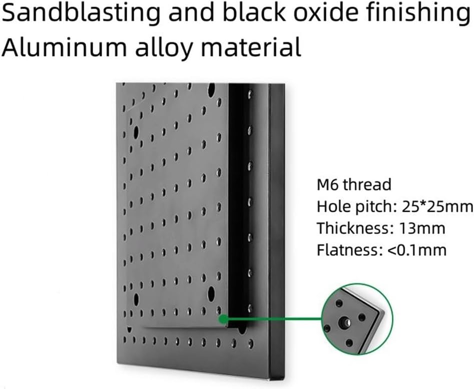 Experimental Fixed Flat Plate Porous Aluminum Plate for Optical Platforms - Durable Anodized Aluminum Workbench Tool(450x450x13mm)