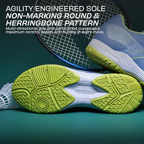 Image of Nivia HY-Energy 2.0 Badminton Shoes for Men, Duofoam Cushion, Breathable Mesh, Non Marking Sole, Ideal for Badminton, Volleyball, Squash, Table Tennis, Pickleball