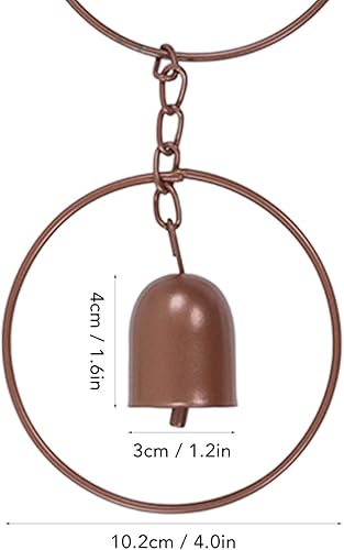 Miniatura 5 de Tnfeeon Campanillas de viento rústicas de cobre para exteriores, campanillas de viento únicas para decoración al aire libre, decoración de jardín,
