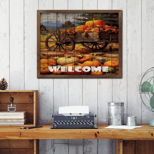 Panneau mural Welcome Country pour insuffler la douceur de l'aquarelle d'automne dans votre maison