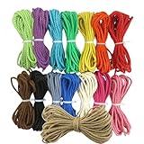 HSTWODE Farbig Jute-Schnur, juteschnur 5mm, Juteschnur für Geschenke, Hausdekorationen und Bastel- & Malmaterialien (C Style 3 Farben)