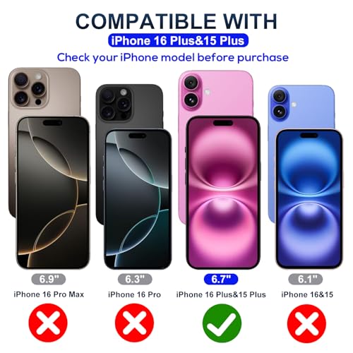 JESOHO Blue Light Blocking Screen Protector for iPhone 15 Plus 16 Plus — view 2