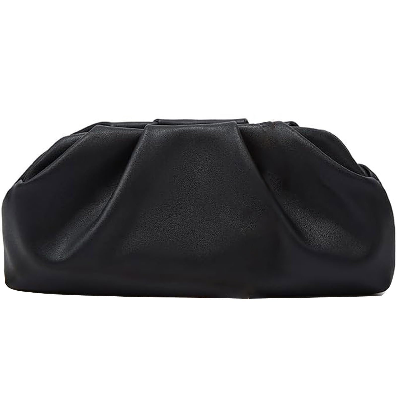 Clutch Purse for Women, Vegan Leather Evening Bag, Soft Pleated PU Small Purses for Formal Wedding, Dressy Party