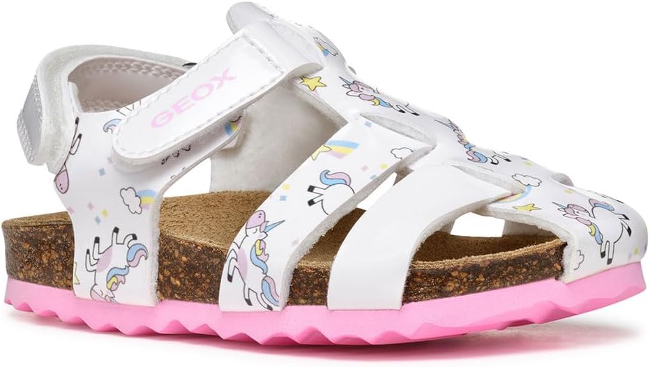 Sandály Geox B Sandal Chalki Girl B922RA 0NFKC C0007 M Bílá