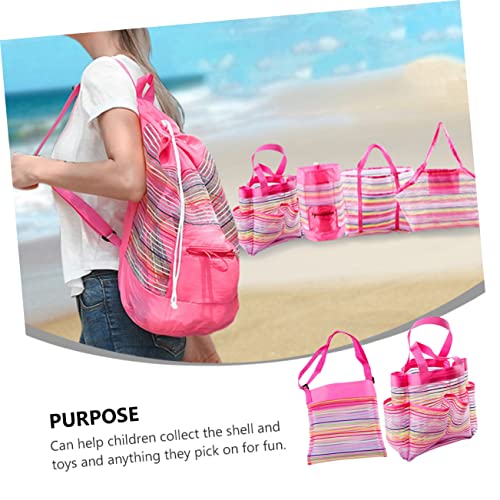 Abaodam 6 Peças Saco De Armazenamento De Banheiro Saco De Malha Portátil Sacos De Malha Saco De Rede