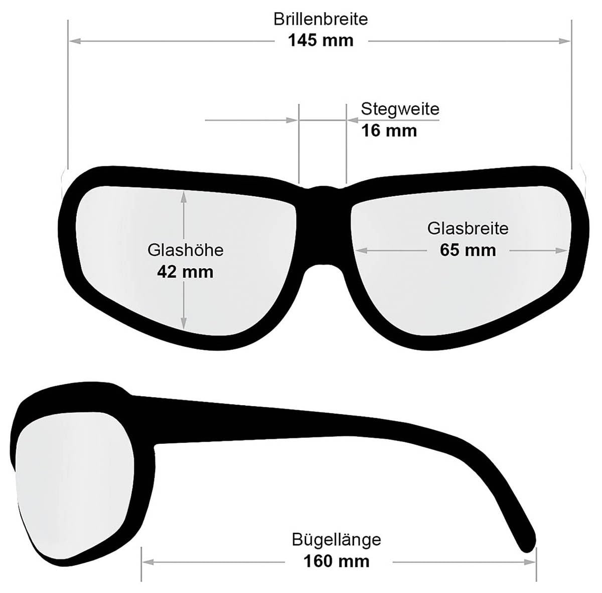 KHS Tactical Optics Multifunktionsbrille KHS-120b-a, smoke/schwarz