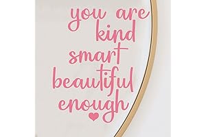 2x Bathroom Decal, Vinyl Mirror Decal, Positive Affirmation Decal, Bedroom Wall Decals