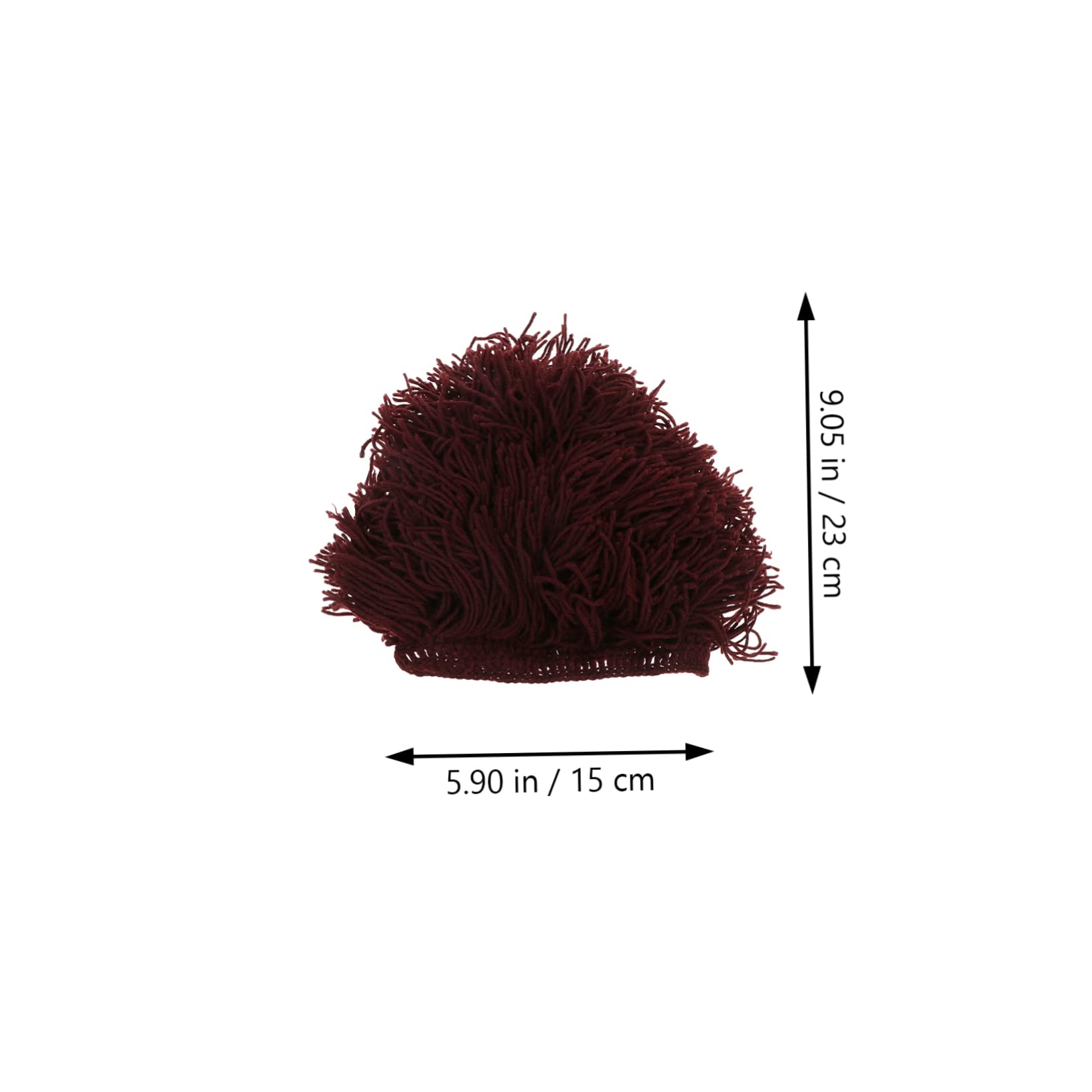 GALPADA Hats for Men Cosplay Wig Men Has White Hating Elastic Wool Cap Cosplay Beard Mustache Wig Cover