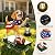 Solar Dog Garden Statue with Lantern Light, 11 Inch Dog Figurine Outdoor Decor, Outdoor Statues for Yard Lawn Porch Patio Balcony Home House, Unique Gift for USA 250th Anniversary Decor?4th of July ?