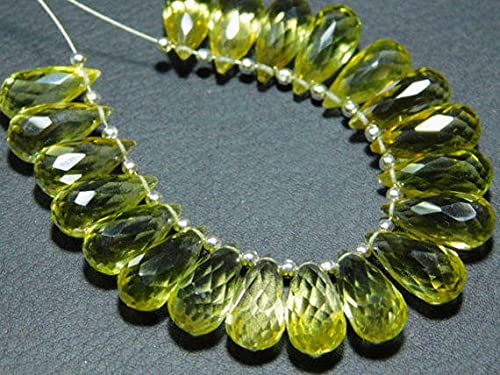 Lemon Quartz Faceted Teardrops pour sublimer vos looks d été