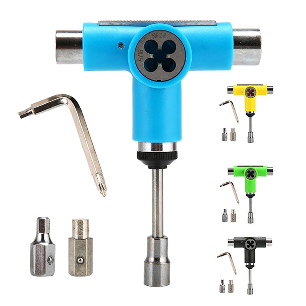 Skateboard Tool Roller Skate Scooter Adjustable T-Wrench Long Board Fish Board Repair Tool L For Head Spanner Screwdrive