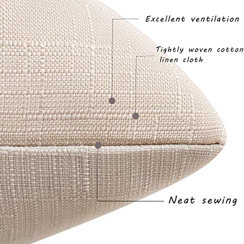 Summer Throw Pillow Covers Set Of 4 Outdoor Pillowcases Sunflower Home Decorative Pillows For Couch Sofa Bed Breathable Linen With Hidden Zipper 18X18Inch #TOP5