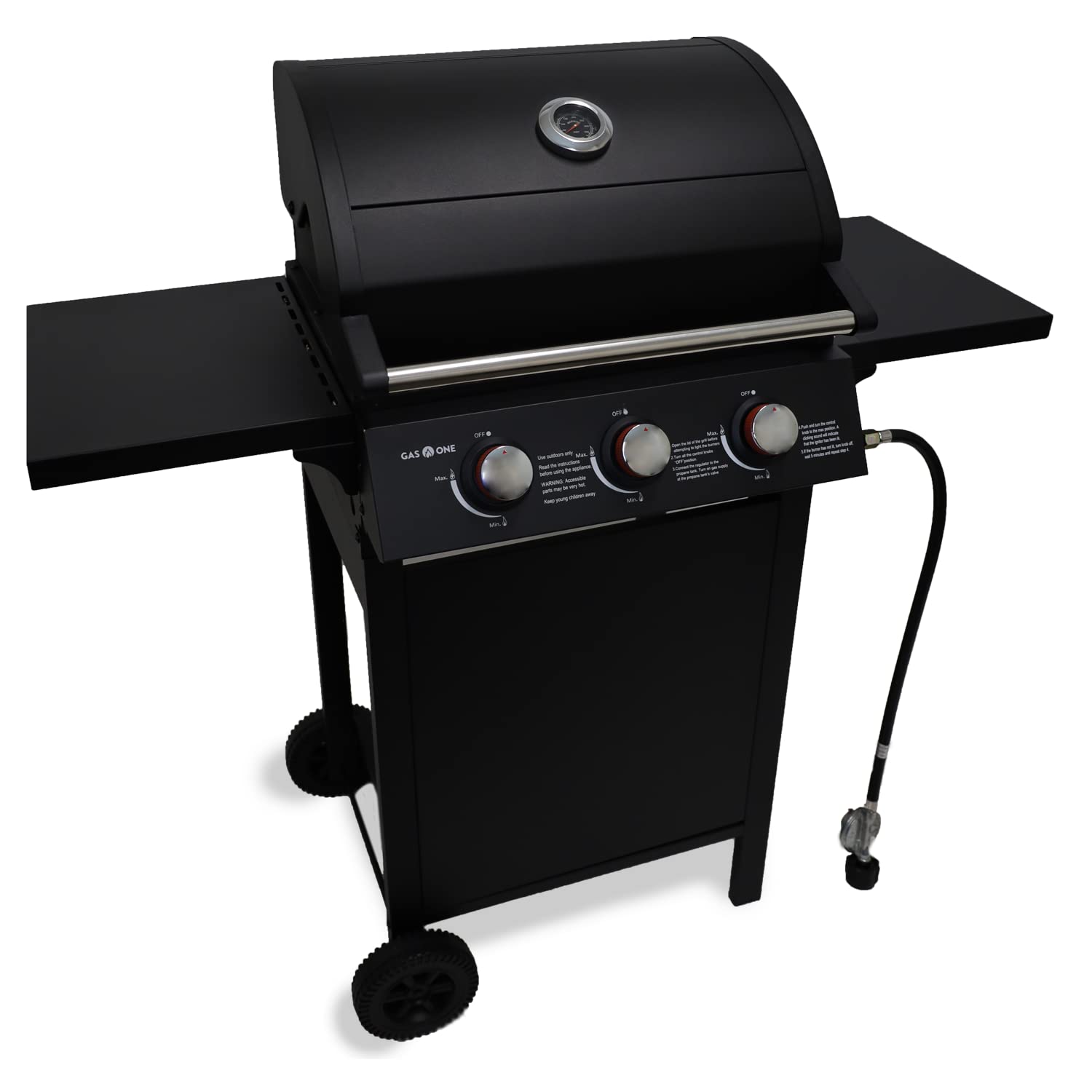 Photo 1 of ***PARTS ONLY USED: Gas One 3 Burner Gas Grill – Outdoor Grill Cabinet Style with Wheels - High-Temperature Paint Coating Gas BBQ Grill – Elegant and Luxurious Design