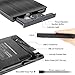 ROOFULL External CD DVD +/-RW Drive for Laptop Mac, USB 3.0 & USB-C CD DVD Disc Reader Writer Burner CD-ROM Portable DVD Player with Carrying Case for Windows 11/10 PC MacBook Pro Linux Computer