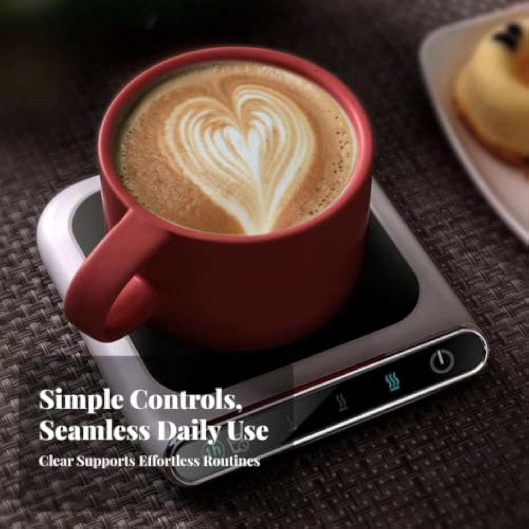 Easy to Clean Electric Cup Warmer Coaster Compact Cup Warmer