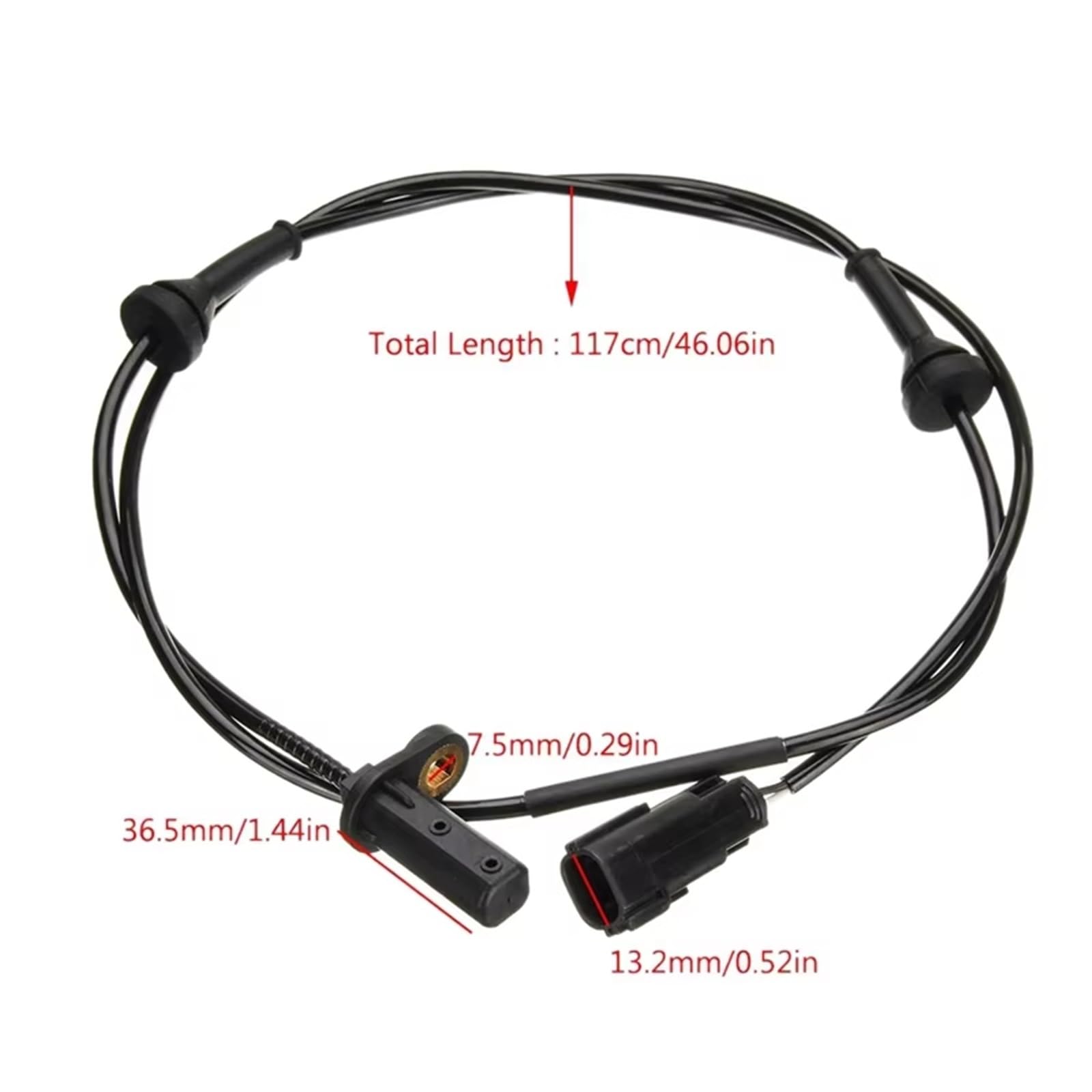 Compatible con Volvo para S60 para S80 V70 para XC70 1997-2007 2 Piezas Sensor ABS De Velocidad De Rueda Delantera Derecha 9467580 Sensor ABS