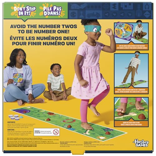 Don't Step in It! Preschool Game I Blindfolded, Poop Party Game | Spinner with 8 Fun Animal Moves | Ages 4+| 1+ Players I Funny Kids Board Games (English & French) by OTHER PRESCHOOL GAME - Image 2