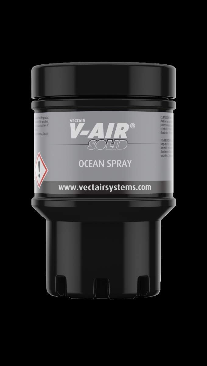 V-Solid Mint V-Air Solid Multi-Phasing Air Freshener - Cool Mint, Case of 6