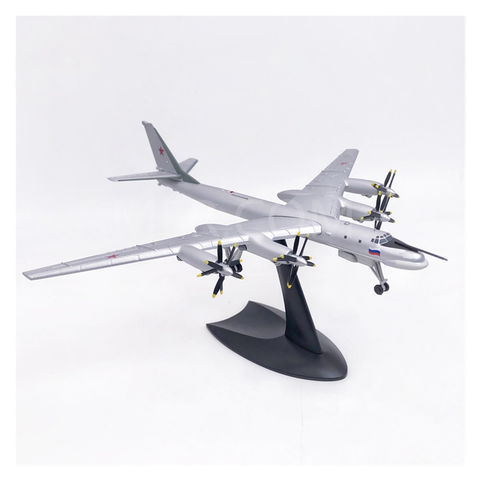 Aviones clásicos Antiguos Tupolev TU-95 TU95 De La Fuerza Aérea De Rusia, Escala 1/200, Tipo Oso, Réplica De Metal De Aleación Fundida Estratégica, Modelo De Avión, Juguete F