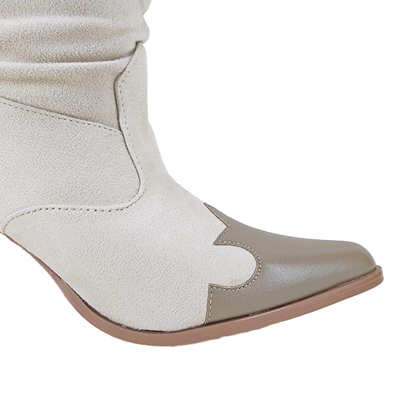 sexytag Thigh High Cowboy Boots for Women Over The Knee Cowgirl Boots Chunky Low Heel Western Boots4