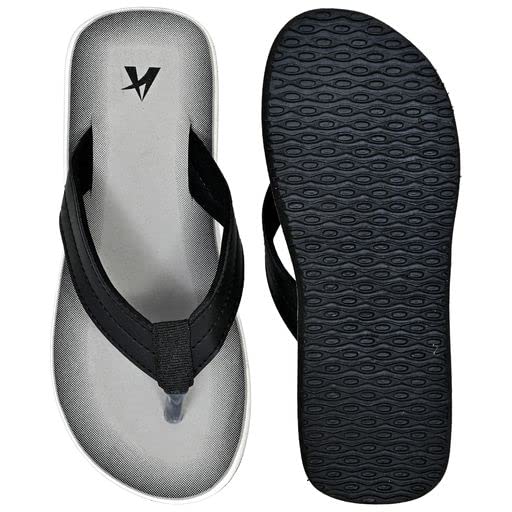 Image of ALTEK Men's Rubber Sole Flip Flop Slippers Casual, Light Weight and Stylish Comfortable Chappal (Grey)