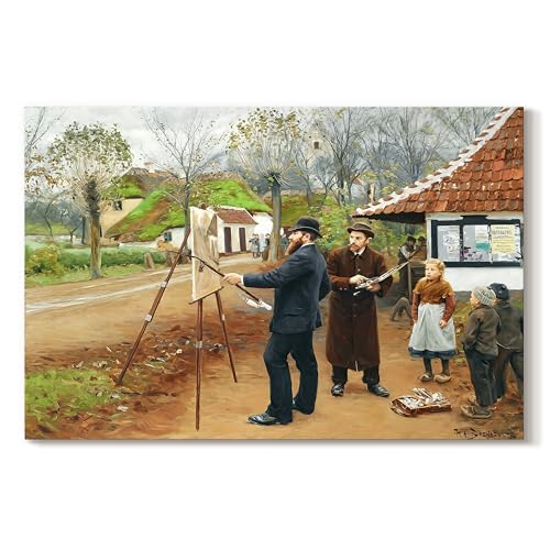 Hans Andersen Brendekilde | Painter with Easel | Abstract Wall Art | LT629