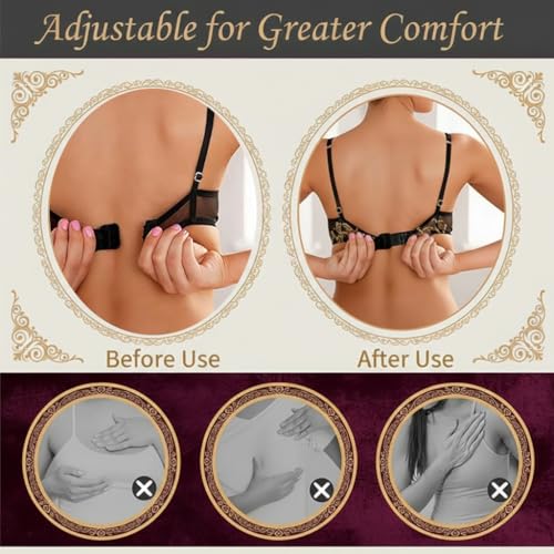 Image of SOFTSTYLE Premium Bra Extenders for Women 3 Hook 2 Hook Combo