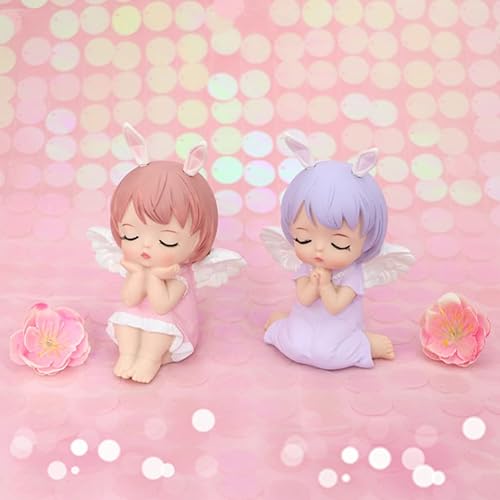 Miniatura 6 de Annie - Decoración de pastel de cumpleaños de dibujos animados, figuras de muñeca para niñas, juguete de decoración de escritorio para bautismo,