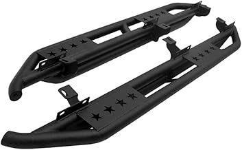Tyger Auto TG-JA2J2239B Star Armor Kit for 2007-2018 Jeep Wrangler JK 4 Door (Exclude 2018 Wrangler JL Models) | Textured Black | Side Step | Nerf Bars | Running Boards - coolthings.us