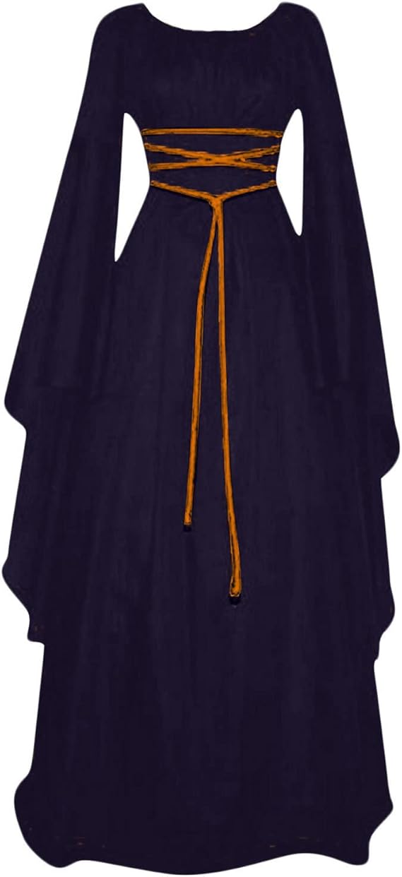 OIOLOYJM Renaissance Costume Women Medieval Sexy Plus Size Witch Vampire Gothic Halloween Costumes Woman 2025 Clothes Dresses