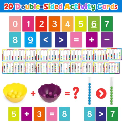 Image of Counting and Color Sorting Toys,Montessori Math Games,Fine Motor Skills