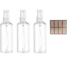 ZALUJMUS Clear Spray Bottles, 1.69/50ml Clear Empty Fine Mist Plastic Mini Travel Bottle Set, Small Refillable Liquid Containers