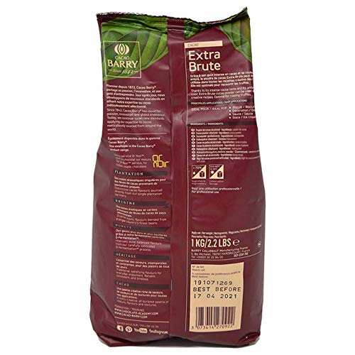 Cacao Barry 40070 Cocoa Powder 100% Cocoa Extra Brute thumb #1