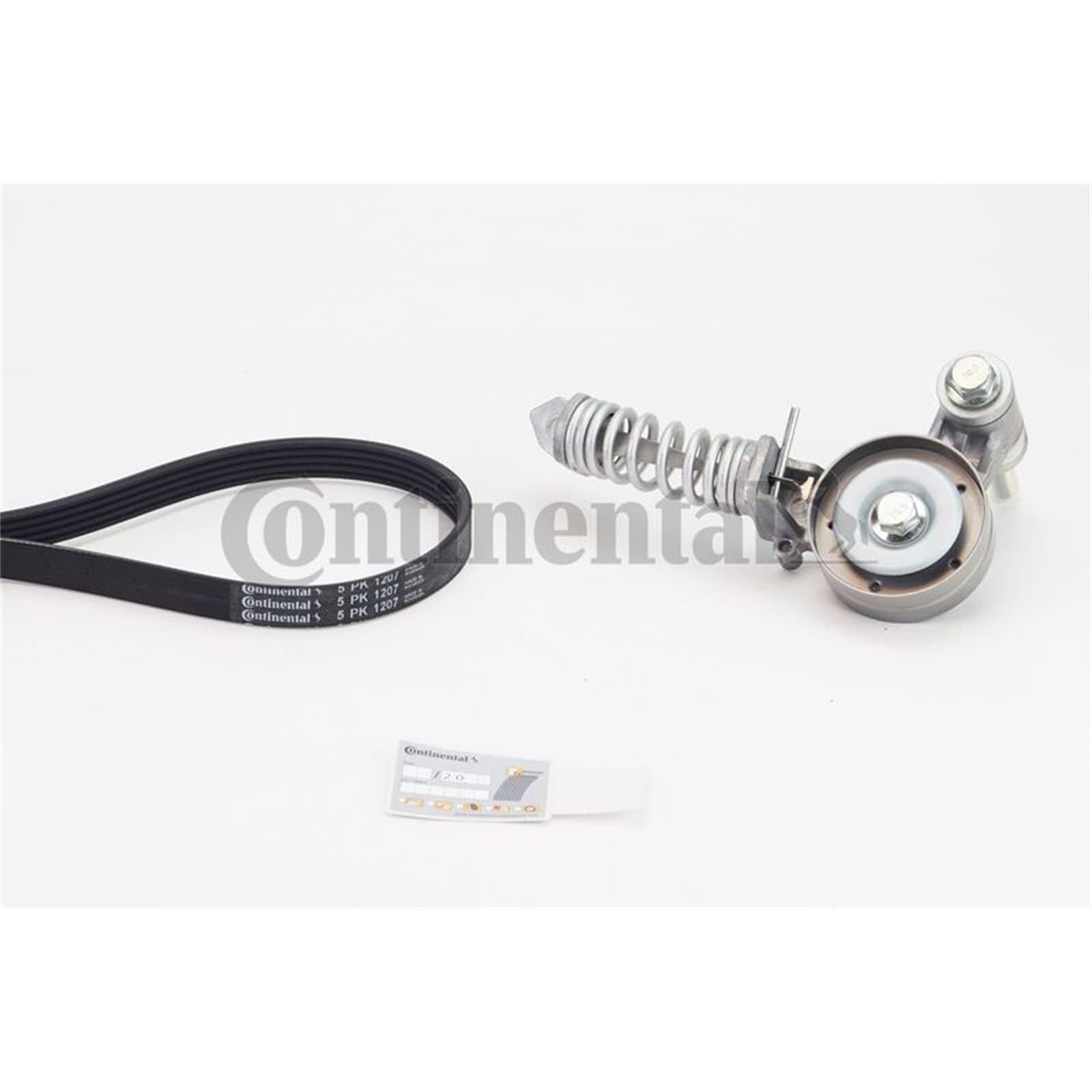 CONTITECH Jeu de courroies trapézoïdales à nervures 5PK1207K1 Poulie de tension compris Compatible avec OPEL Corsa D 3/5 portes S07 Insignia A Sports Tourer G09 Corsa E 3/5 portes X15