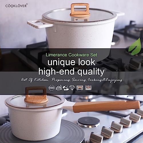 Non-stick Induction Cookware Set for 15 - White
Non-stick Induction Wok Pan with Cooking Utensils - White