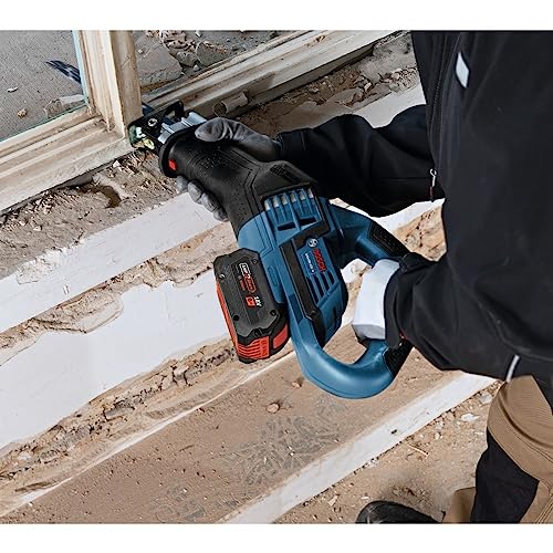 Bosch Gsa18V-125K14A 18V Ec Brushless 1.25 In. Stroke Multi-Grip Reciprocating Saw Kit With (1) Core18V 8.0 Ah Performance Battery #TOP5
