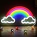 Neon Rainbow Light, Festival LED Wall Decor Light Art Neon Light Sign for Home Decoration,Bedroom, Lounge, Office, Wedding, Christmas, Valentine's Day Party Powered by USB