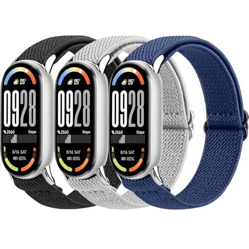 [Amzpas] �y3������z�e���i�C���� �o���h �R���p�`�u�� Xiaomi Mi Band 10/9/Mi Band 8 �����o���h �����o���h �_�炩�� �i�C���� �����x���g ���߉\