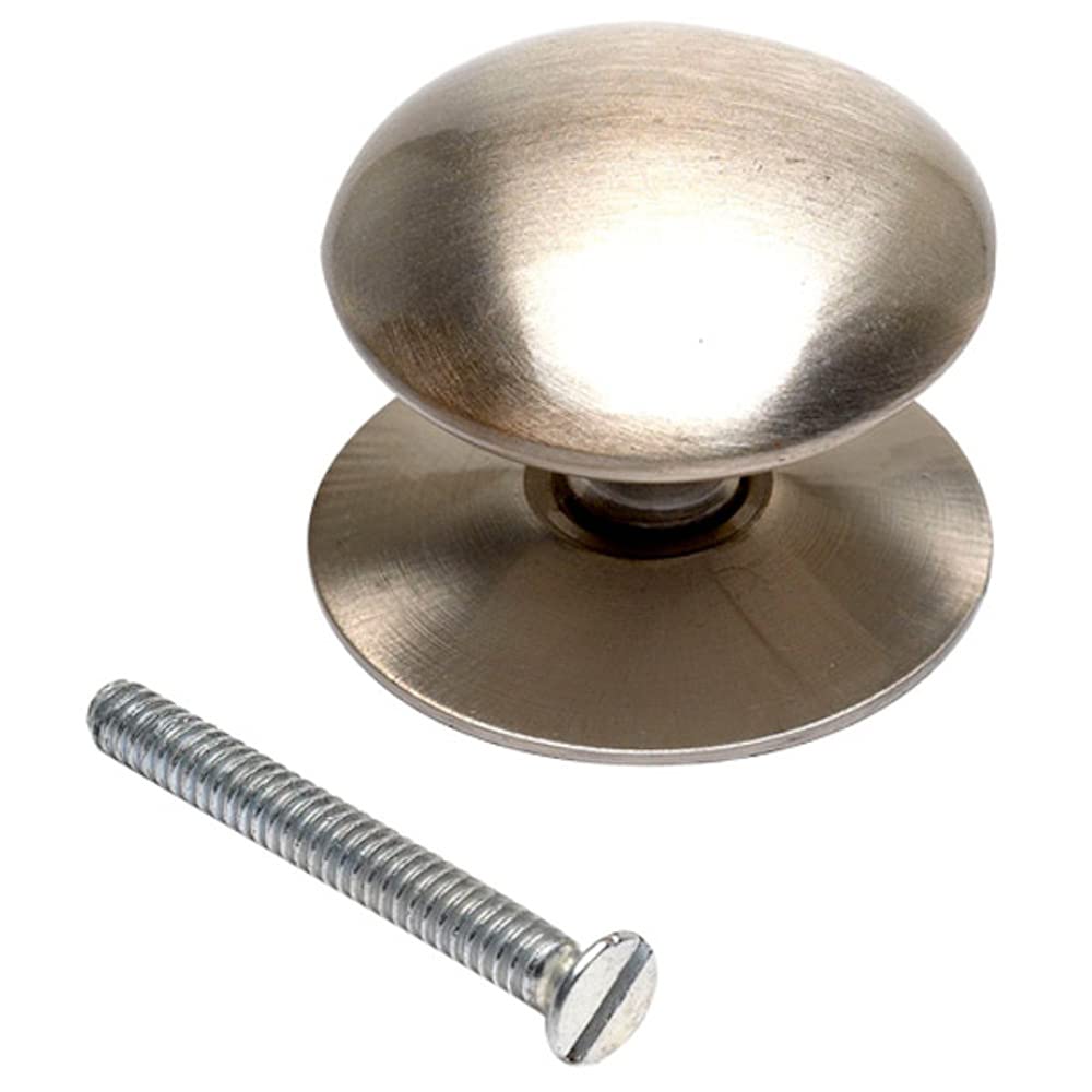 Merriway Nickel Bh05197 Cupboard Door/Drawer Knob Satin Victorian 32Mm - Pack Of 1