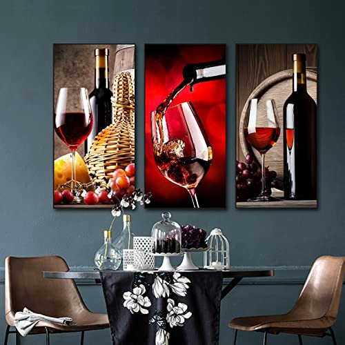 Tableau Verre à Vin Vintage pour une Ambiance Bistrot