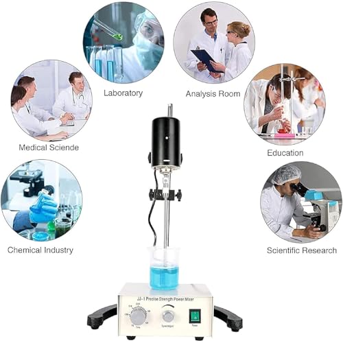 Agitatore digitale sopraelevato per laboratorio scuola uso domestico, ad alta velocità 0-2500 giri/min, gestisce viscosità fino a 10000 mPas, coppia massima 30N·cm, intervallo di temporizzazione 0