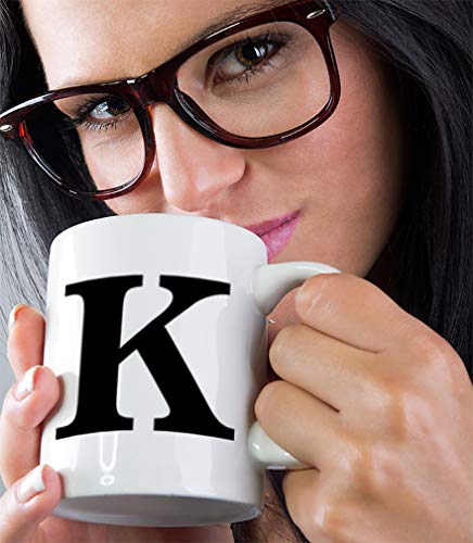 Taza de Cerámica para Café 11 Onzas Letra K miniatura 5