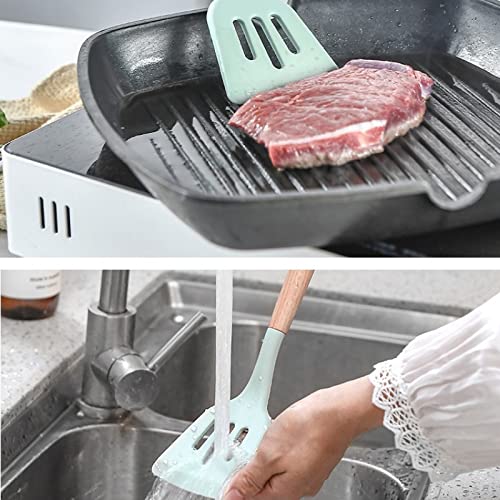 Ustensiles de cuisine en silicone anti-adhésif rouge pour préserver vos poêles - 6