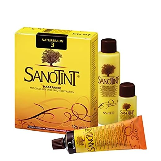 Sanotint - Haarfarbe Nr. 03 „Naturbraun“ - 1x 125 ml - Naturnahe Haarfarbe mit wertvollen pflanzlichen Wirkstoffen - Mit Goldhirse, Traubenblätterextrakt, Olivenextrakt und Birkenextrakt