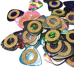 Dmsc . 100pcs / lot Guitare Médiator 0.71mm Moyenne Couleurs mélangées avec/Coussin Anneau. (Color : Sky Blue Pearl) - Les Beatles, Paul McCartney, John Lennon, RIngo Starr, George Harrison Dmsc . 100pcs / lot Guitare Médiator 0.71mm Moyenne Couleurs mélangées avec/Coussin Anneau. (Color : Sky Blue Pearl) – Image 2